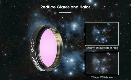 Kit de Filtros LRGB de 1,25 polegadas para Fotografia Astronómica - Svbony