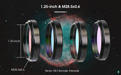 Kit de Filtros LRGB de 1,25 polegadas para Fotografia Astronómica - Svbony