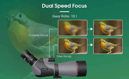 SV46P 20-60x80 ED Observation Telescope - SVBONY