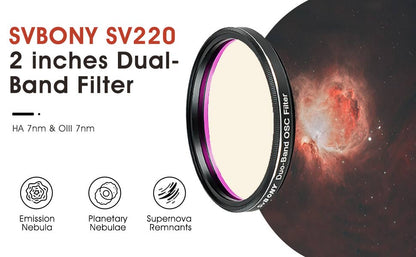 Filtre de télescope SV220 7nm 2 pouces