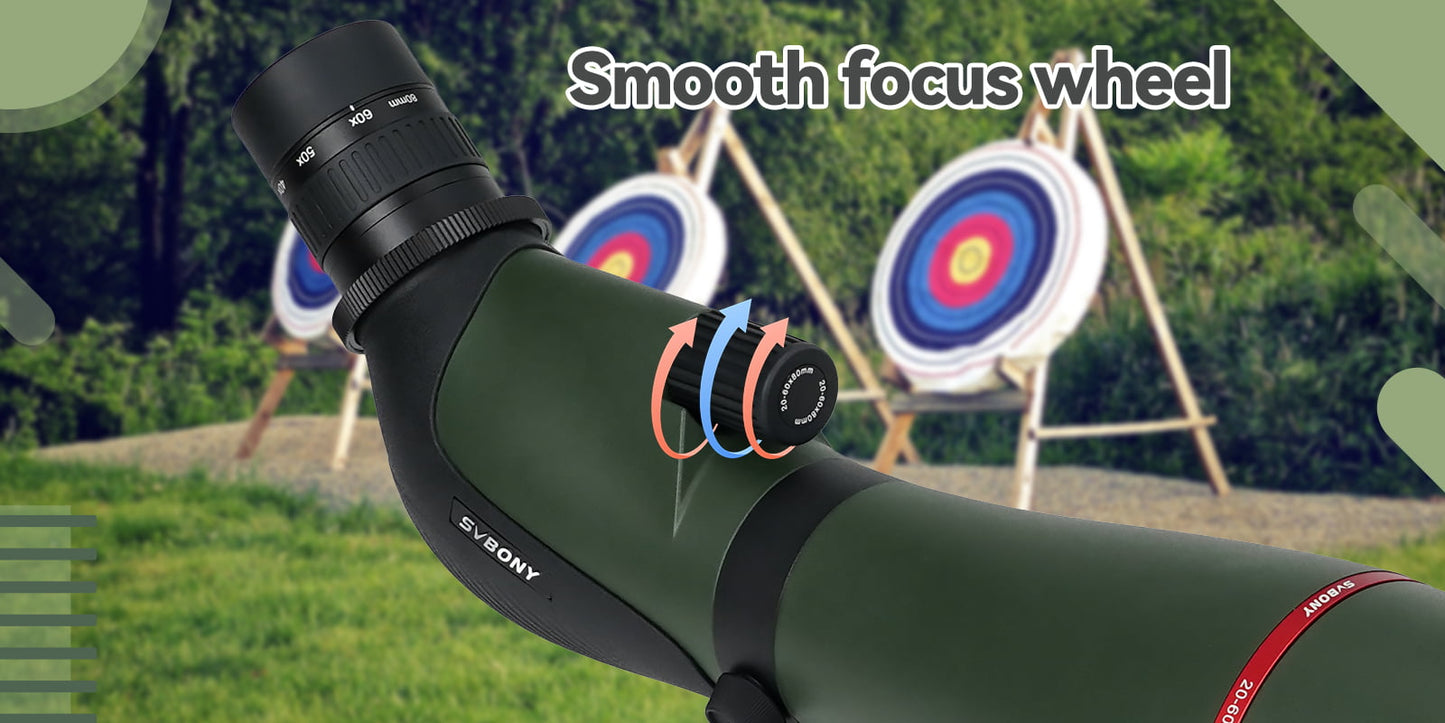 Binoculars for observation 20-60x80mm with Porro Prism for astronomy - Svbony