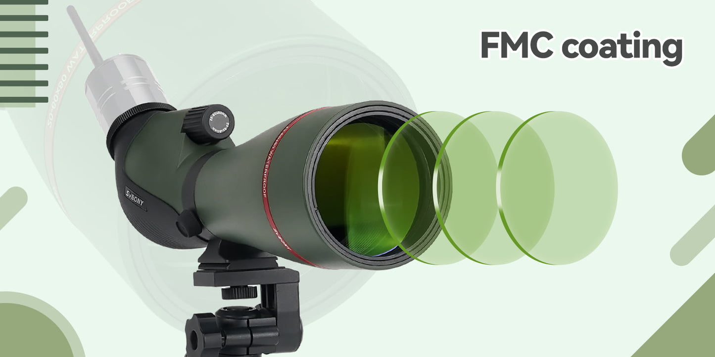 Binoculars for observation 20-60x80mm with Porro Prism for astronomy - Svbony
