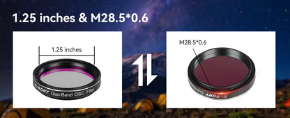 فيلتر نيبولا ثنائي النطاق 7 نانومتر للتصوير الفلكي SVBONY