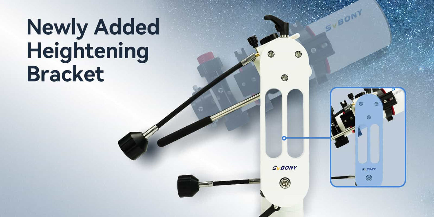 Support Telescope Alt-Azimuth SV225 med Justerbar Vinkel for Visuell Astronomi - SVBONY