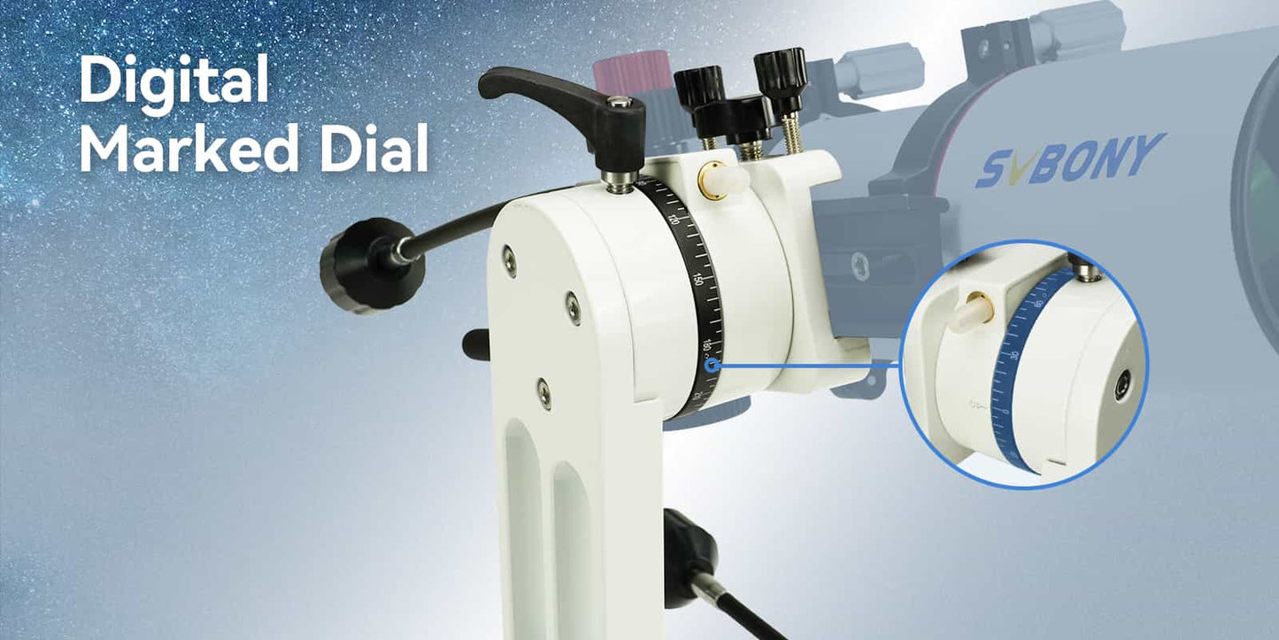 Support Telescope Alt-Azimuth SV225 med Justerbar Vinkel for Visuell Astronomi - SVBONY