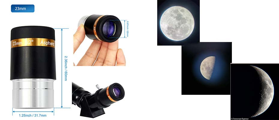 4mm Oczywisty Obiektyw Wymiennej Lusterko Kąt 62°