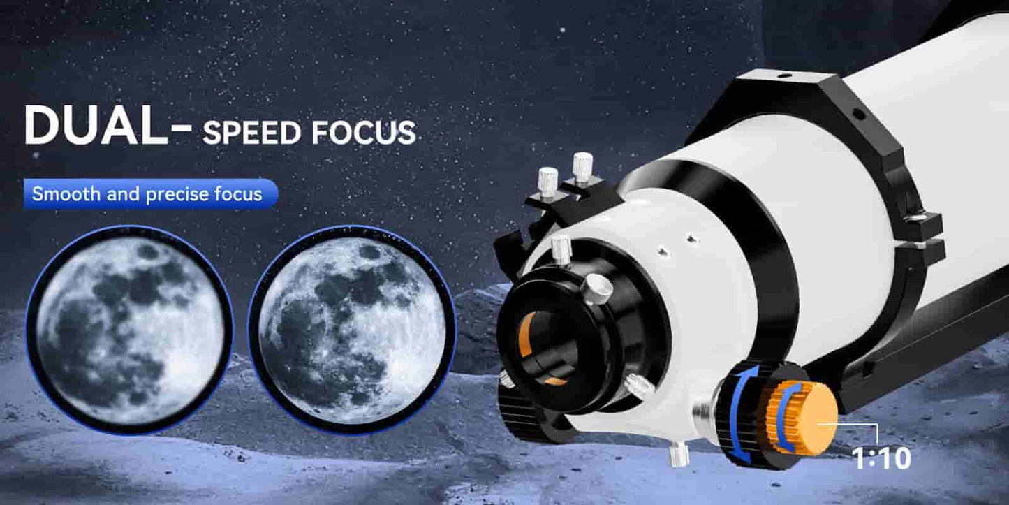 Refraktorteleskop 102mm mit Dual-Speed Fokussierer - SVBONY