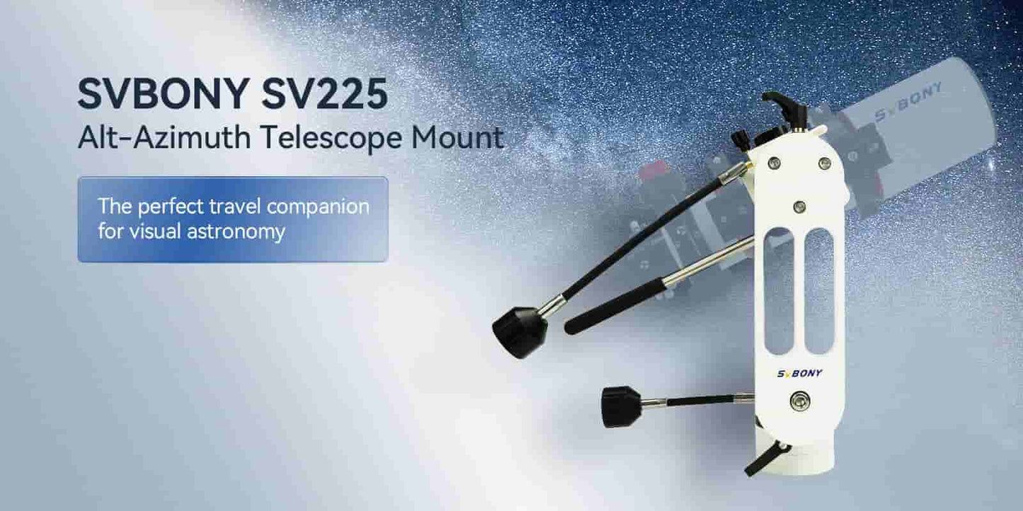 Support Telescope Alt-Azimuth SV225 med Justerbar Vinkel for Visuell Astronomi - SVBONY