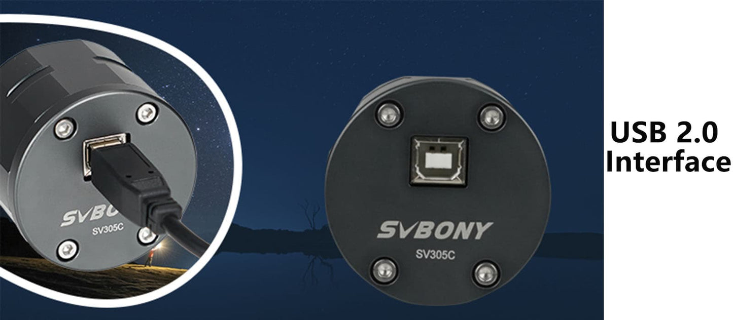 كاميرا لون السماء SV305C IMX662 للتصوير الفوتوغرافي الفلكي وتقييم المجموعة الوعرة