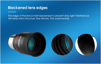 SVBONY SV207 Super wide angle Plossl Eyepiece 1.25 inch 8/15/25/30mm 50-Degree