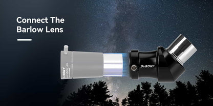 SV222 1.25 Inch Corrected Image Diagonal Mirror with FMC and Phase Coating for Refractor Telescope - SVBONY