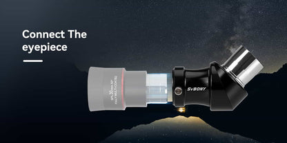 SV222 1.25 Inch Corrected Image Diagonal Mirror with FMC and Phase Coating for Refractor Telescope - SVBONY