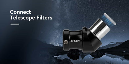 SV222 1.25 Inch Corrected Image Diagonal Mirror with FMC and Phase Coating for Refractor Telescope - SVBONY