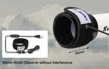 Ohrievací pás Anti-Fog SVBONY SV172 240mm pre ďalekohľady a objektívy
