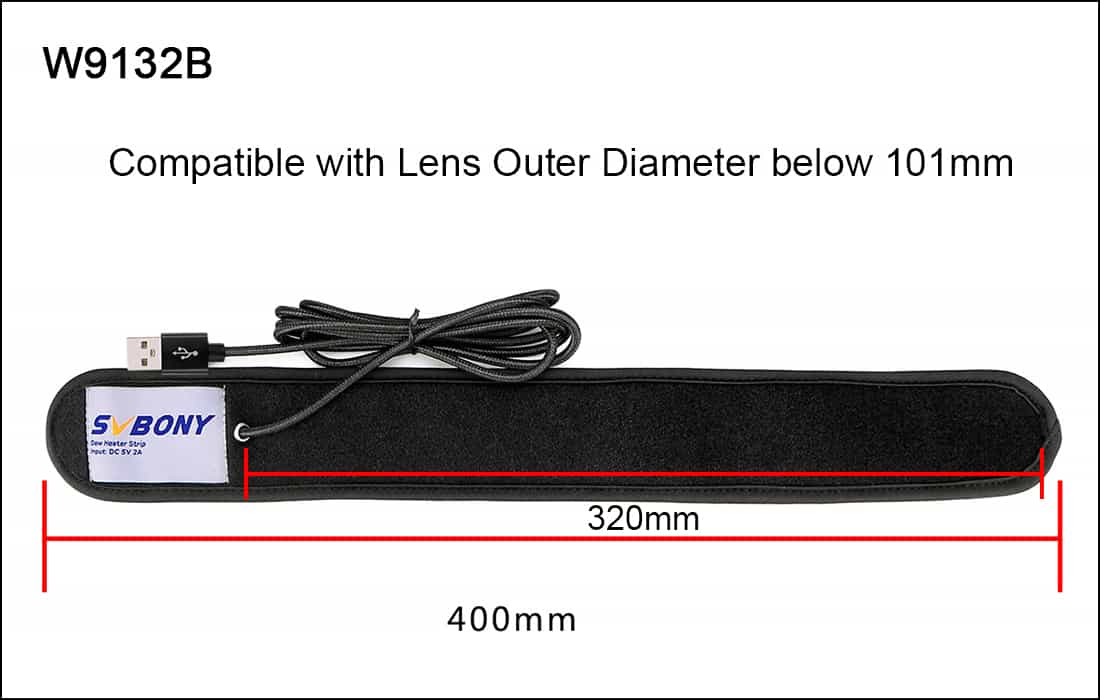 SVBONY SV172 320mm Anti-Fog Heating Band for Telescopes and Lenses