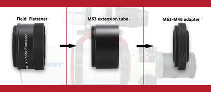 Field Corrector SV209 1.0x for SV550 80F6 with M63x1 Connection - SVBONY