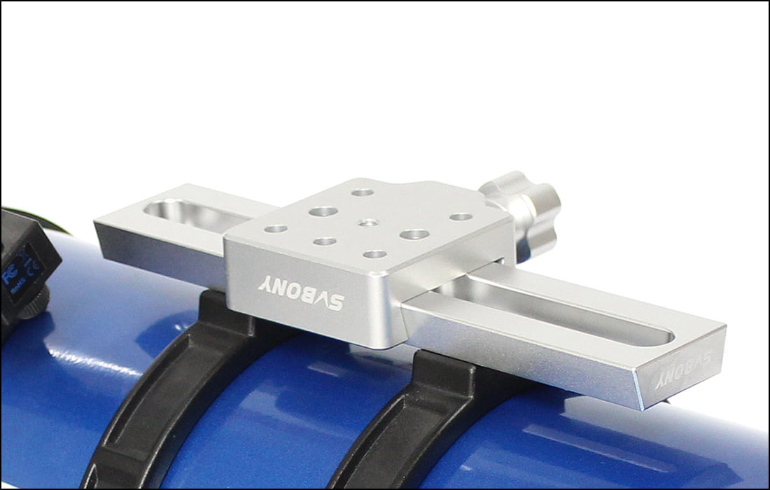 SVBONY Silver Dovetail Clamp i Aluminium med Mässingsskruv för Teleskop och Kamera - Kapacitet 10 kg