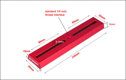 Dovetail monteringsplatta 210 mm för teleskop - SVBONY