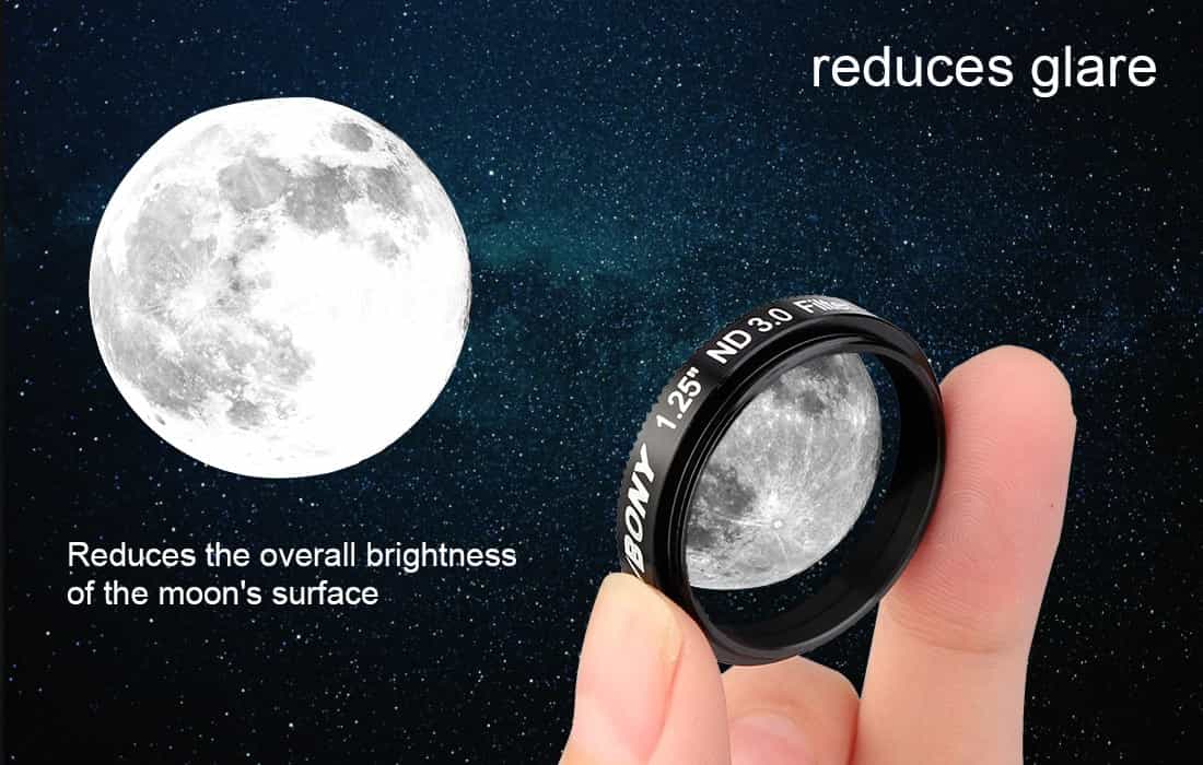 SV139 Telescope Filter Neutral Density 1.25 inches for Lunar Observation - SVBONY