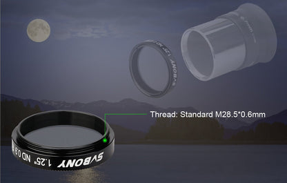 SV139 Telescope Filter Neutral Density 1.25 inches for Lunar Observation - SVBONY