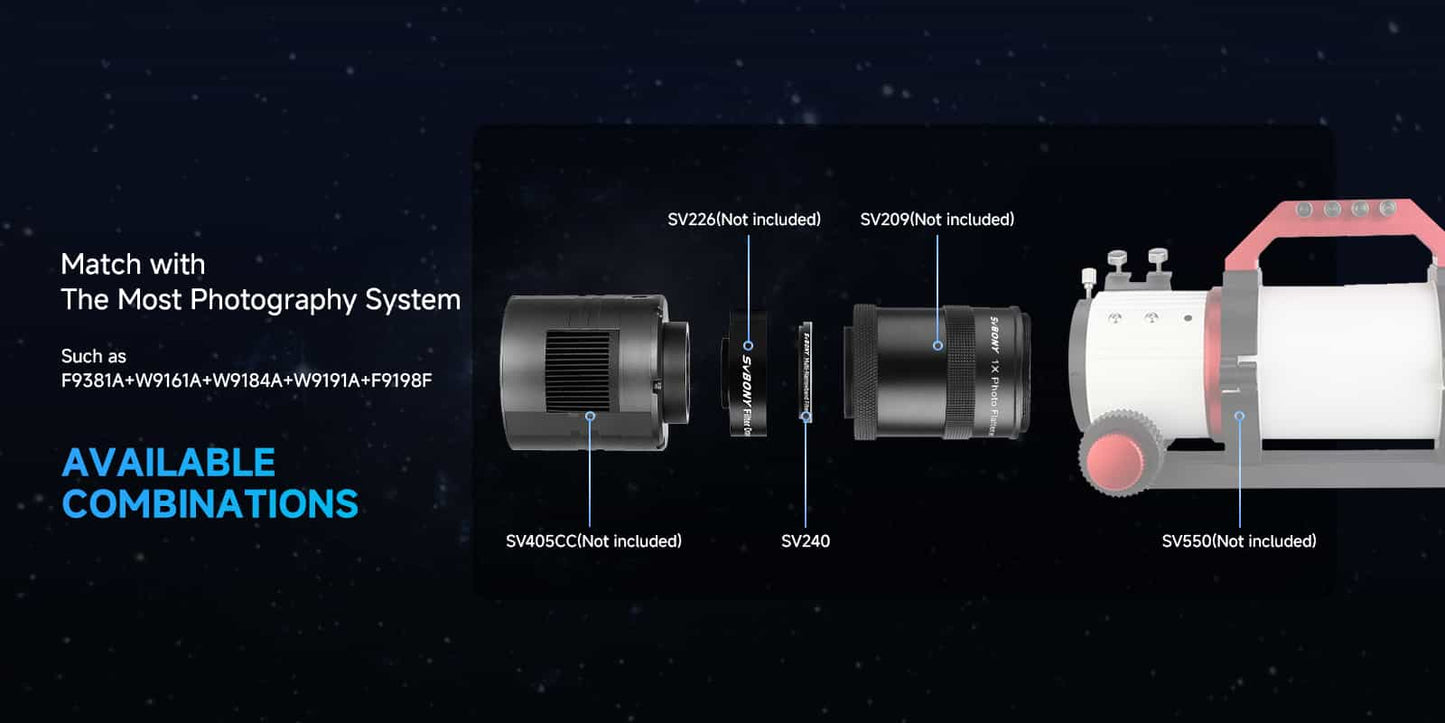 Filtre Multi-Narrowband SV240 pour Astrophotographie Urbaine - SVBONY