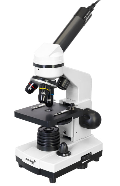 Microscope numérique 40x–400x avec caméra 0,3 Mpx Moonstone – Levenhuk Rainbow D2L