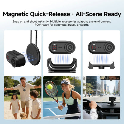 Caméra d’Action Compacte 4K avec Fixation Magnétique SVBONY SVGo M3