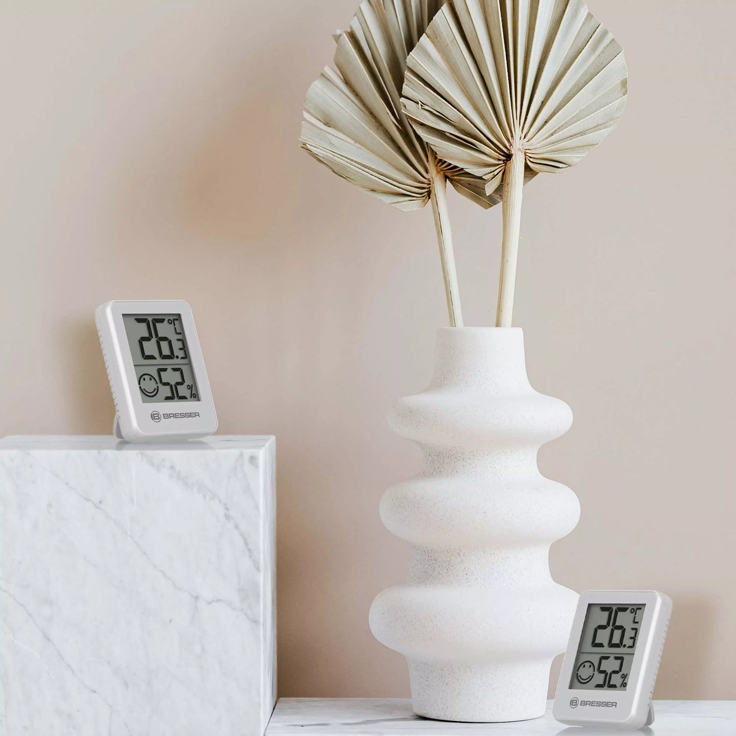 Kolmen ClimaTemp Hygro -mittarin setti valkoinen