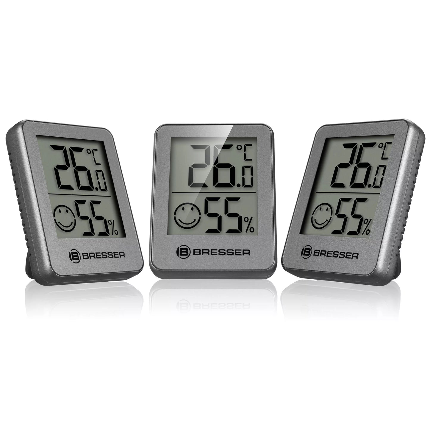 Lot de 3 indicateurs thermo-hygromètres ClimaTemp Hygro - Bresser