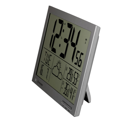 MyTime Rellotge de paret meteorològic Jumbo LCD anthracita