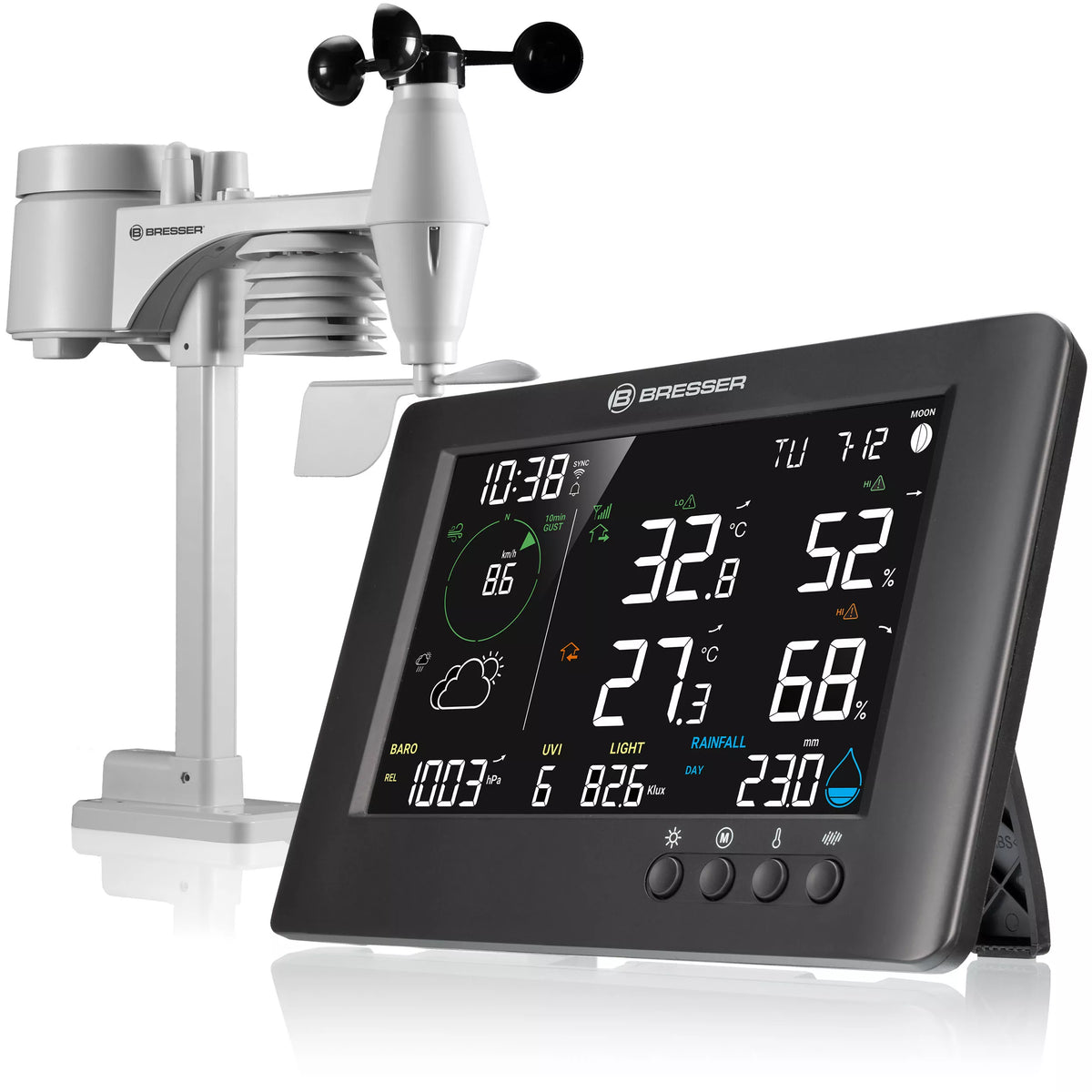 Centre météo sans fil WIFI 7-en-1 TB