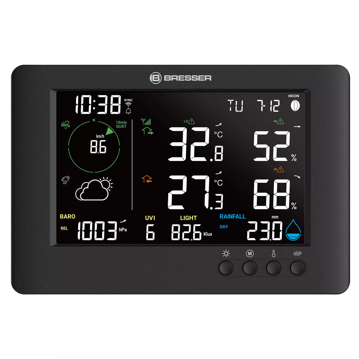 Centre météo sans fil WIFI 7-en-1 TB