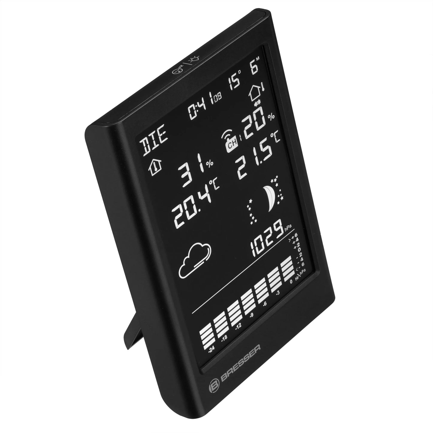 Station météorologique sans fil BRESSER MeteoTemp TBV - Pour un climat intérieur confortable