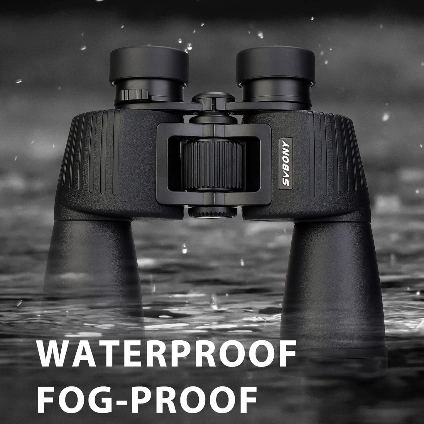 Біноклі SA204 10x50 з водонепроникністю IPX6 та призмою BaK-4