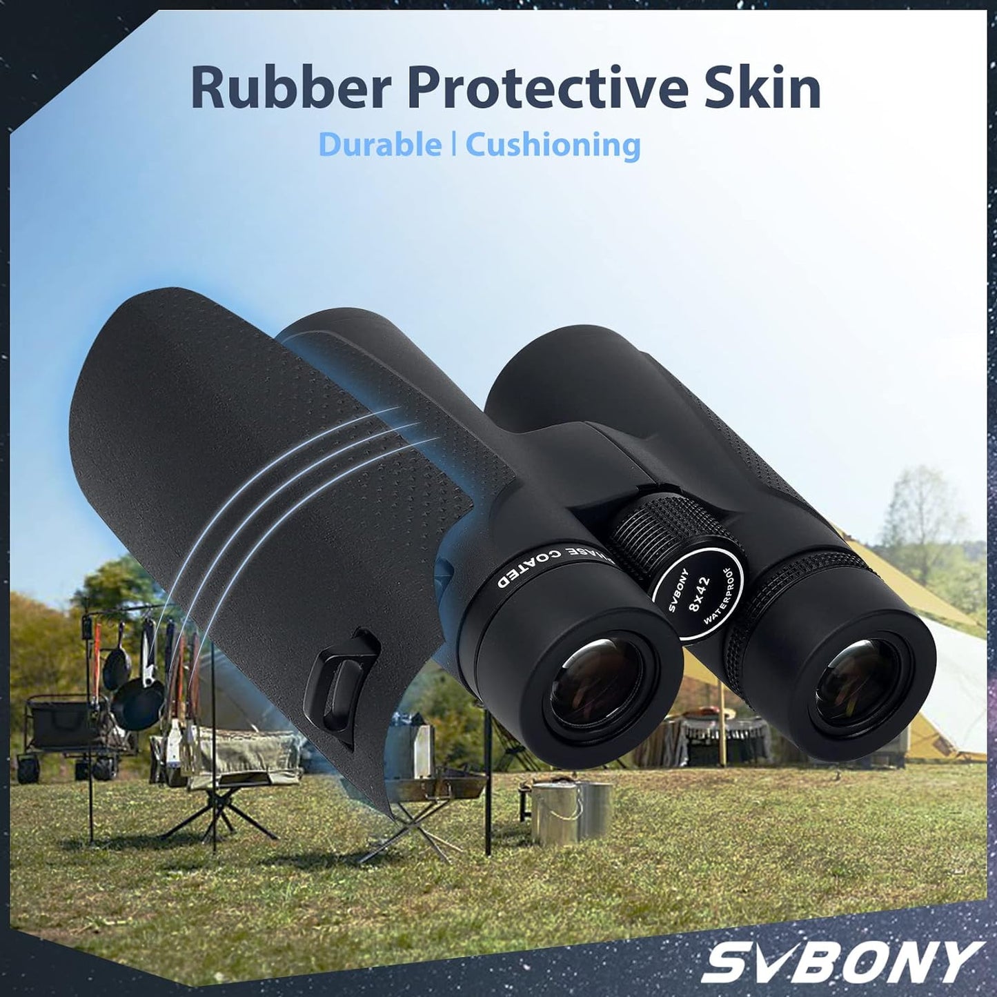 Jumelles 10x50ED Extra-Low Dispersion BAK-4 Imperméables - SVBONY