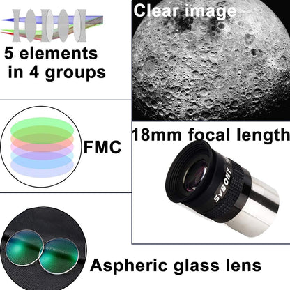 Ocular Super Grand Champ 34mm 72° pentru Observația DSO - Svbony