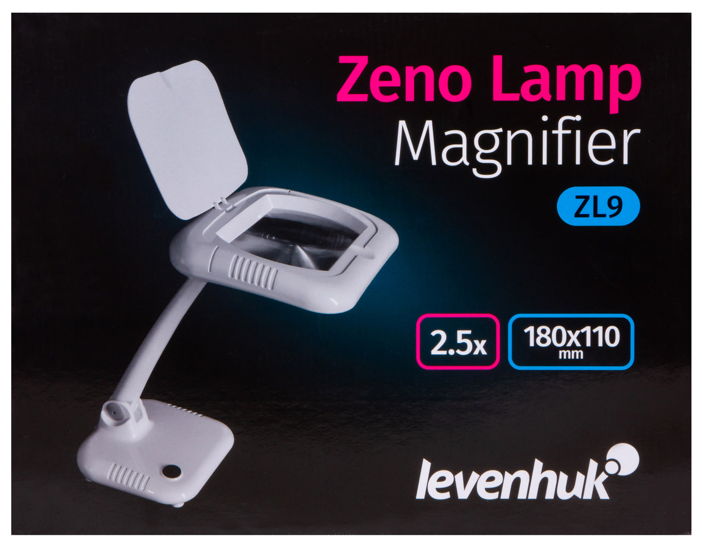 Loupe de table éclairante Zeno Lamp ZL9 2,5x Levenhuk