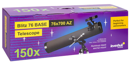 Télescope Newton 76/700 avec monture azimutale Levenhuk Blitz 76 BASE