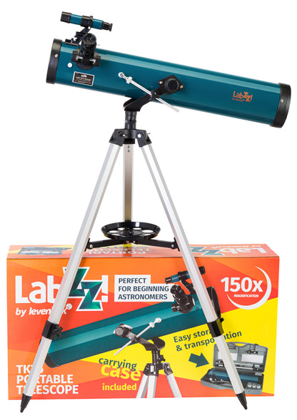 Télescope Newton 76/700 avec monture azimutale et mallette rigide | Levenhuk LabZZ