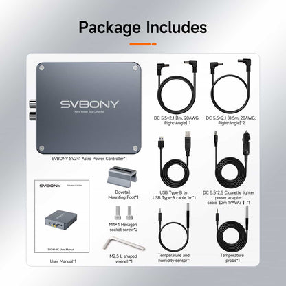 Contrôleur d’Alimentation à Distance SV241 pour l’Astronomie - SVBONY