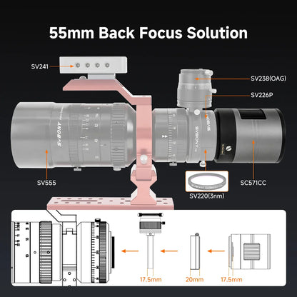 Caméra Refroidie Couleur APS-C SVBONY SC571CC pour imagerie du ciel profond - SVBONY
