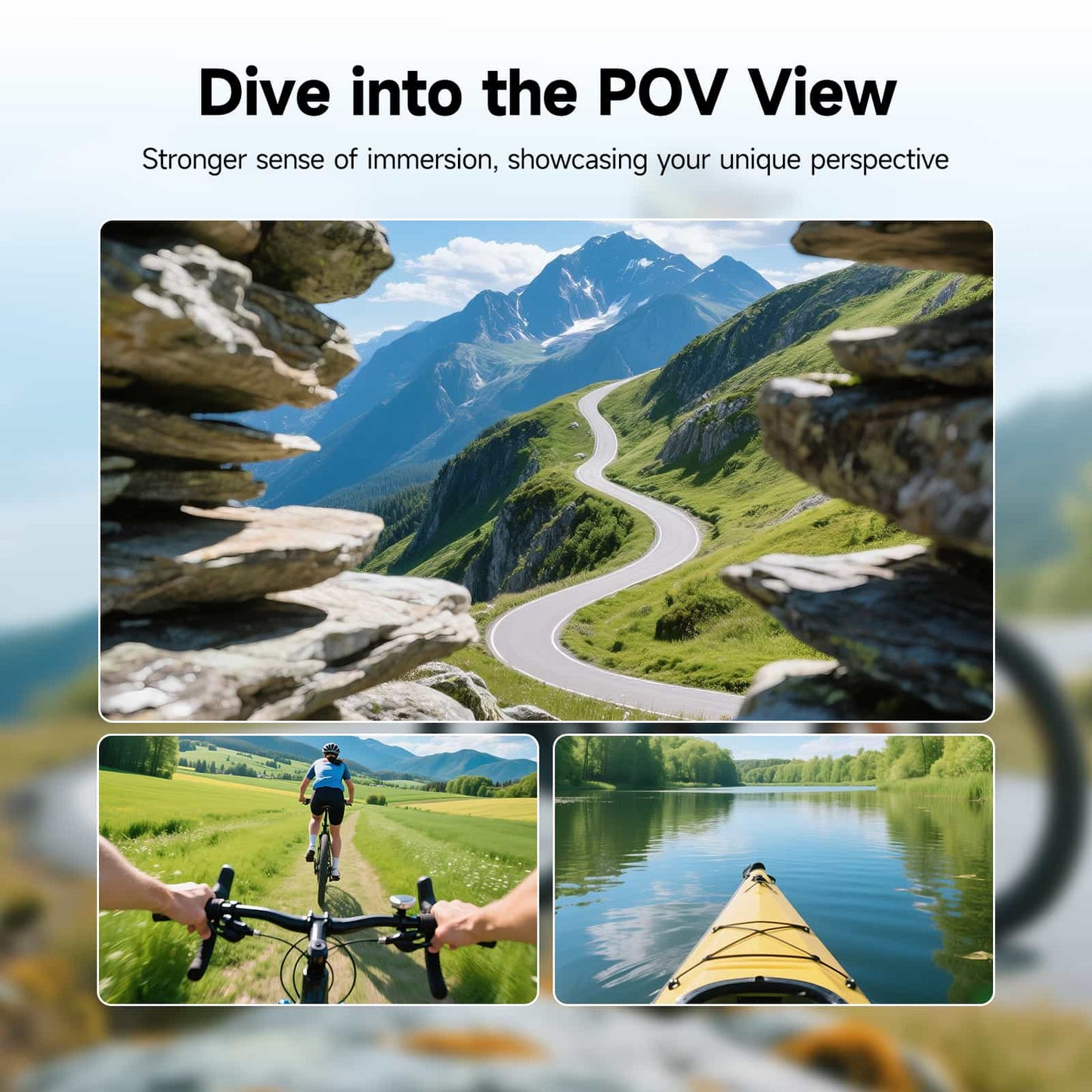 SVBONY Sports Camera Neck Mount, Free your hands - Vlogging/Live Streaming