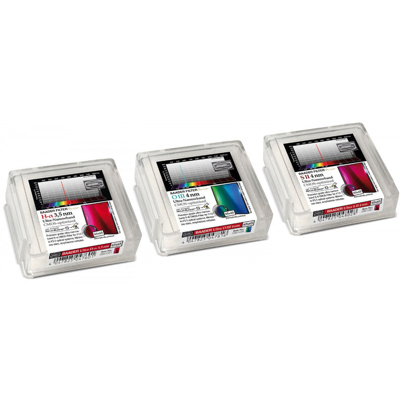 Filter Ultra-Narrowband H-alpha/OIII/SII 65x65mm pour l'astronomie - Baader