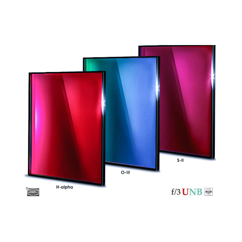 Filtre H-alpha/OIII/SII Ultra-Rapide f/3 65x65mm pour CMOS – f/3 Ultra-Highspeed