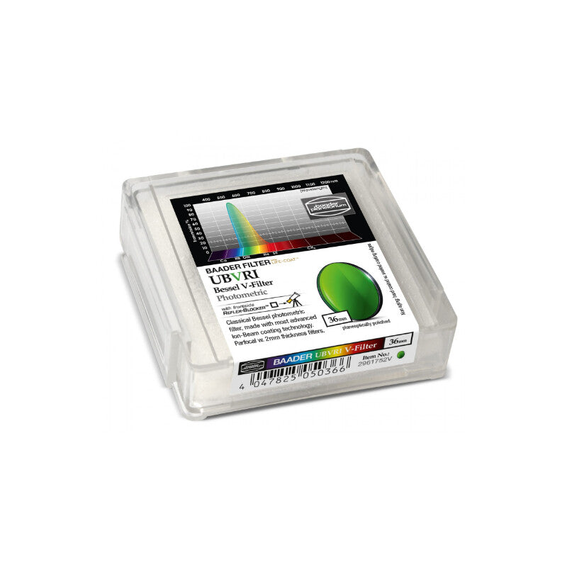 Filtre Bessel UBVRI V 36 mm pour l'astronomie - Baader