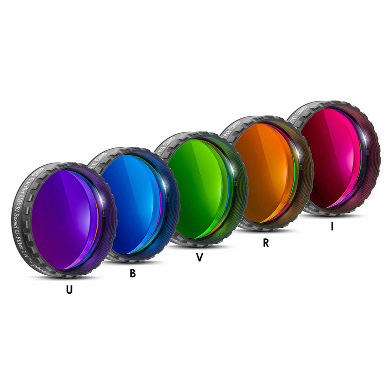 Set med 5 fotometriska UBVRI Bessel-filter 31,8 mm - Baader