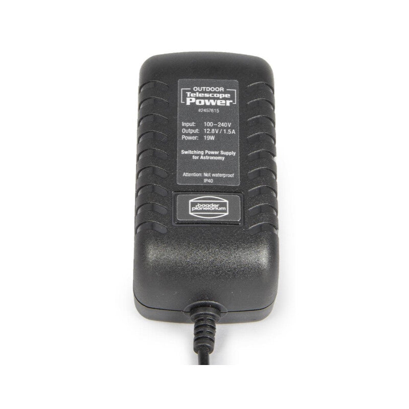 Extern strömförsörjning 12,8V / 1,5A för teleskop med vinkelkontakt - Baader