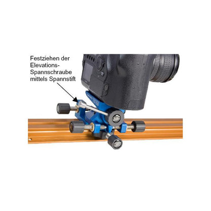 Platine tangentielle réglable Stronghold bleue pour télescope - Baader