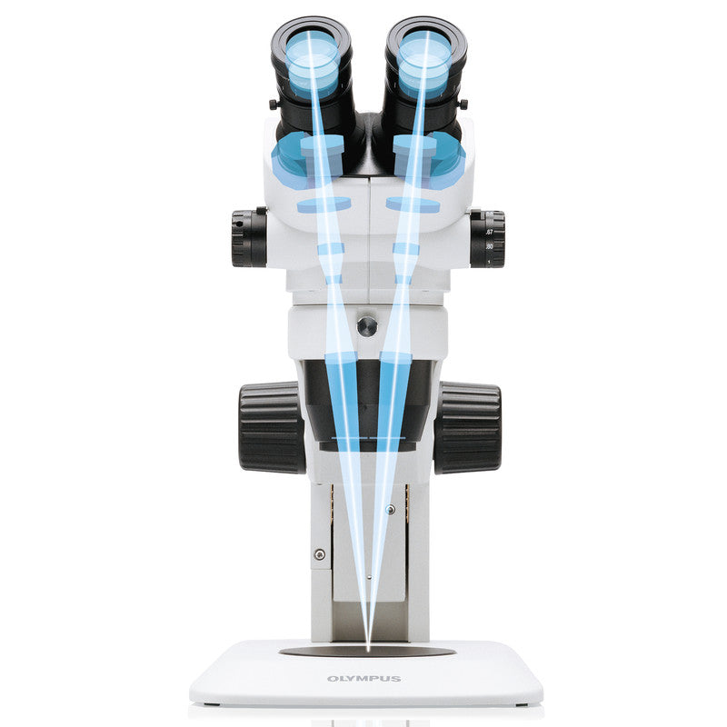 Microscope stéréo zoom binoculaire SZ51 LED 8x-40x avec éclairage transmis - Evident Olympus