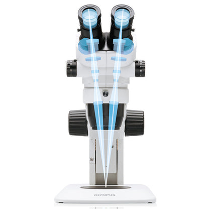 Microscope stéréo zoom binoculaire SZ51 LED 8x-40x avec éclairage transmis - Evident Olympus